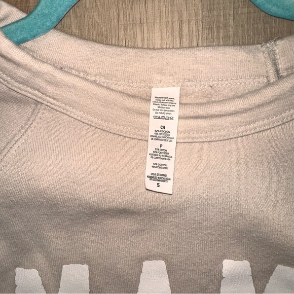 EUC MAMA sweatshirt in size small. Light cream color - Picture 3 of 4